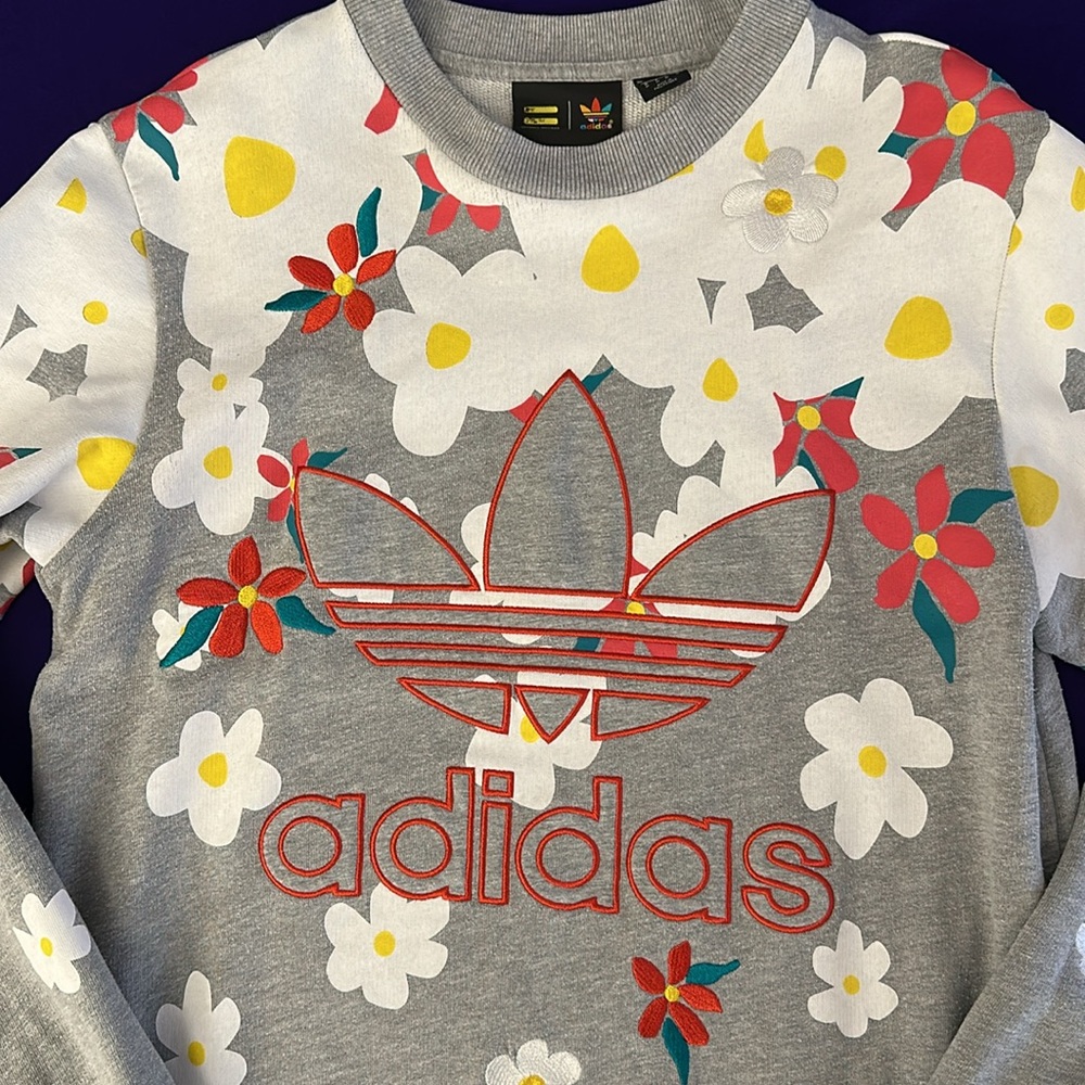 adidas x Pharrell Williams Floral Sweatshirt - Picture 4 of 6